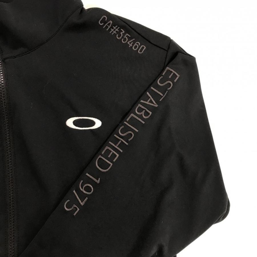 OAKLEY（オークリー） ジャケット 黒 ロゴ刺しゅう ダブルジップ