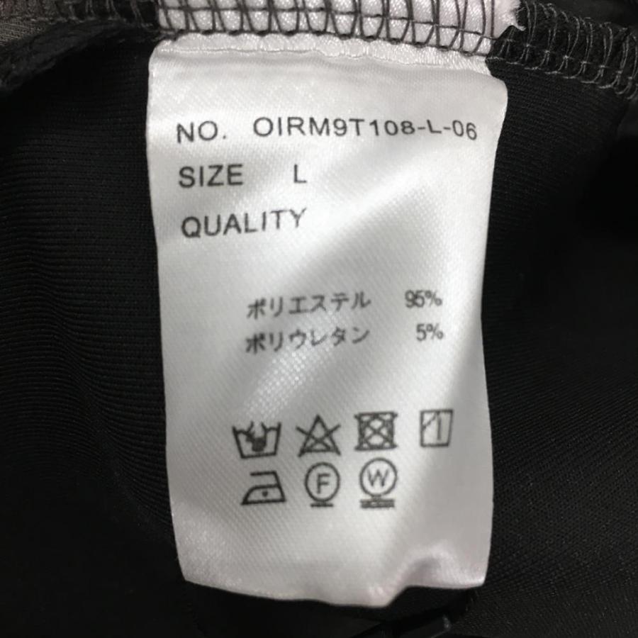 新品】アイリッシュマン 半袖ハイネックシャツ グレー×黒 バイカラー