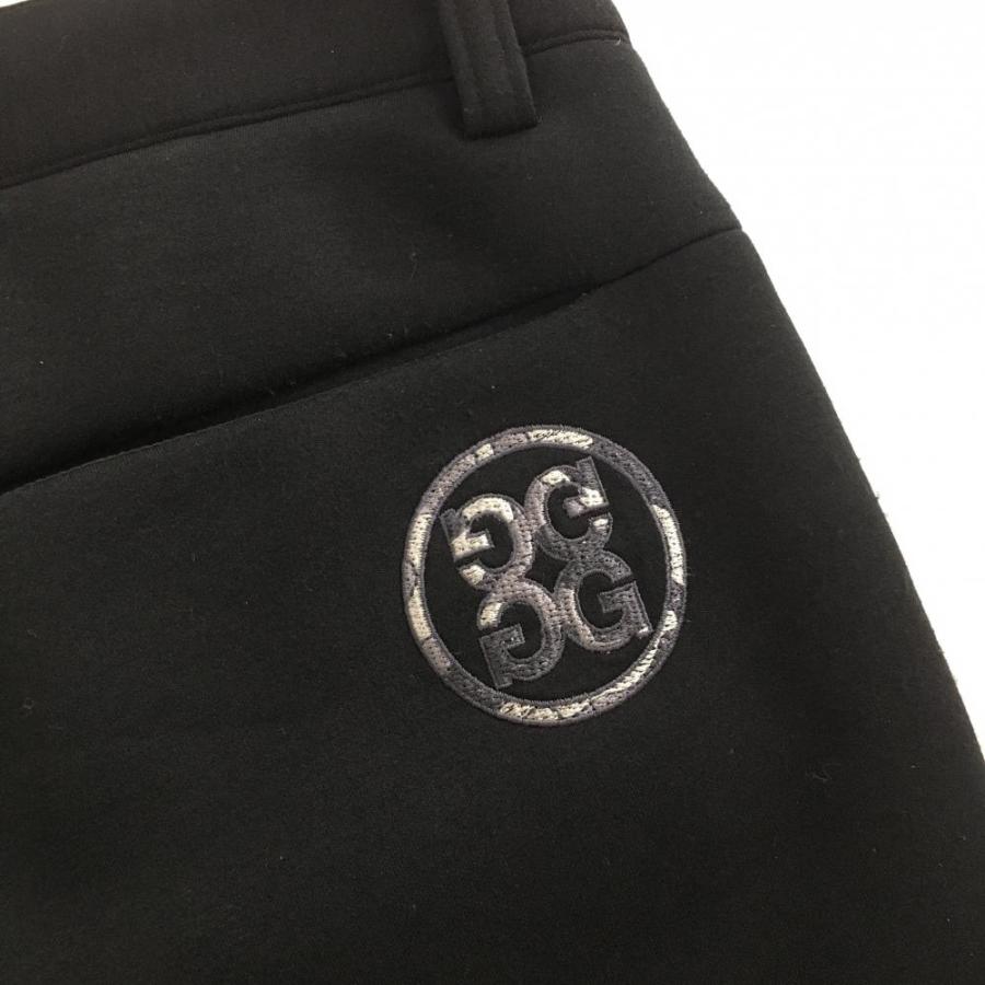 G/FORE（ジーフォア） パンツ 黒×杢グレー ダンボールニット サイド