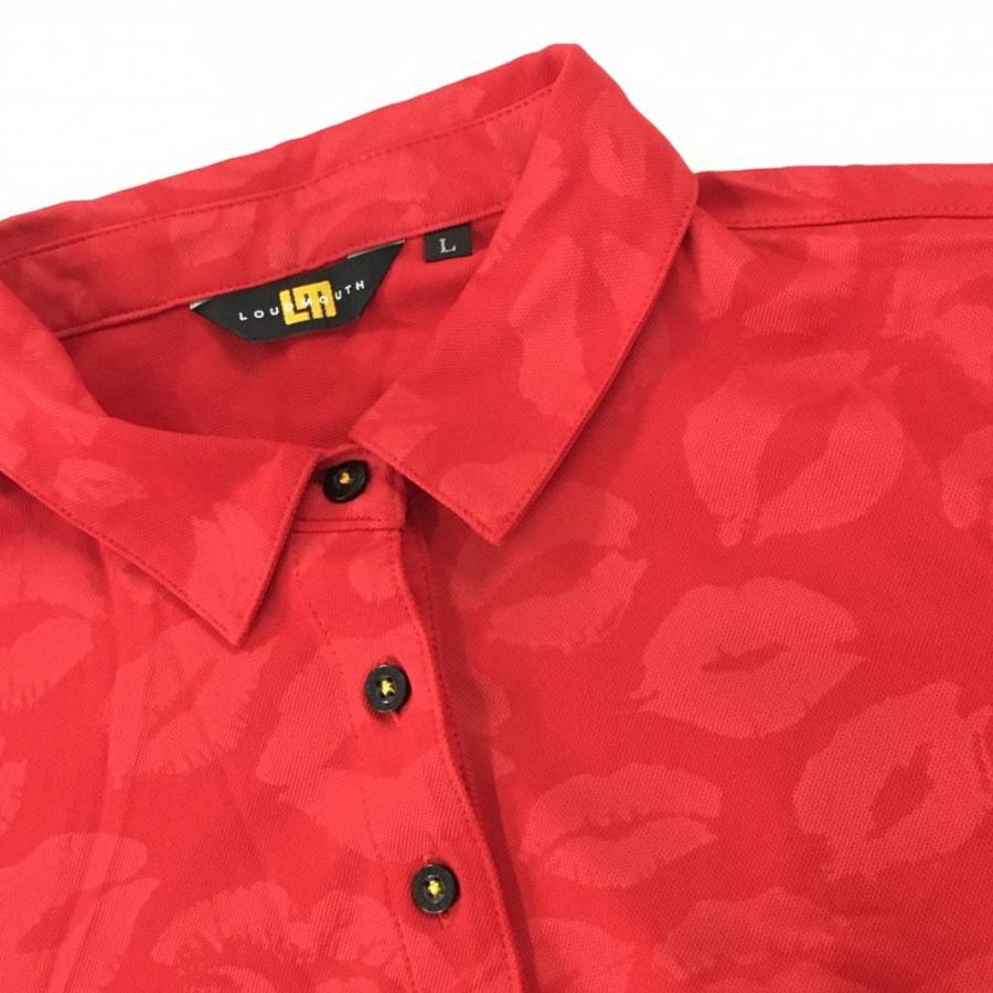 ラウドマウス　キスマーク柄 メンズシャツ 新品 LOUDMOUTH（ラウドマウスゴルフ） 【超美品】ラウドマウス 半袖ポロ