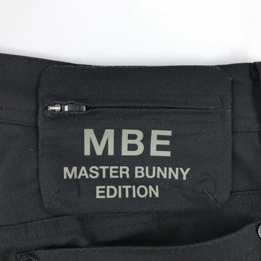 【美品】マスターバニー パンツ 黒 ベルト部ポケット着脱可 ストレッチ レディース 1(M) ゴルフウェア 2025年モデル MASTER BUNNY EDITIONの画像