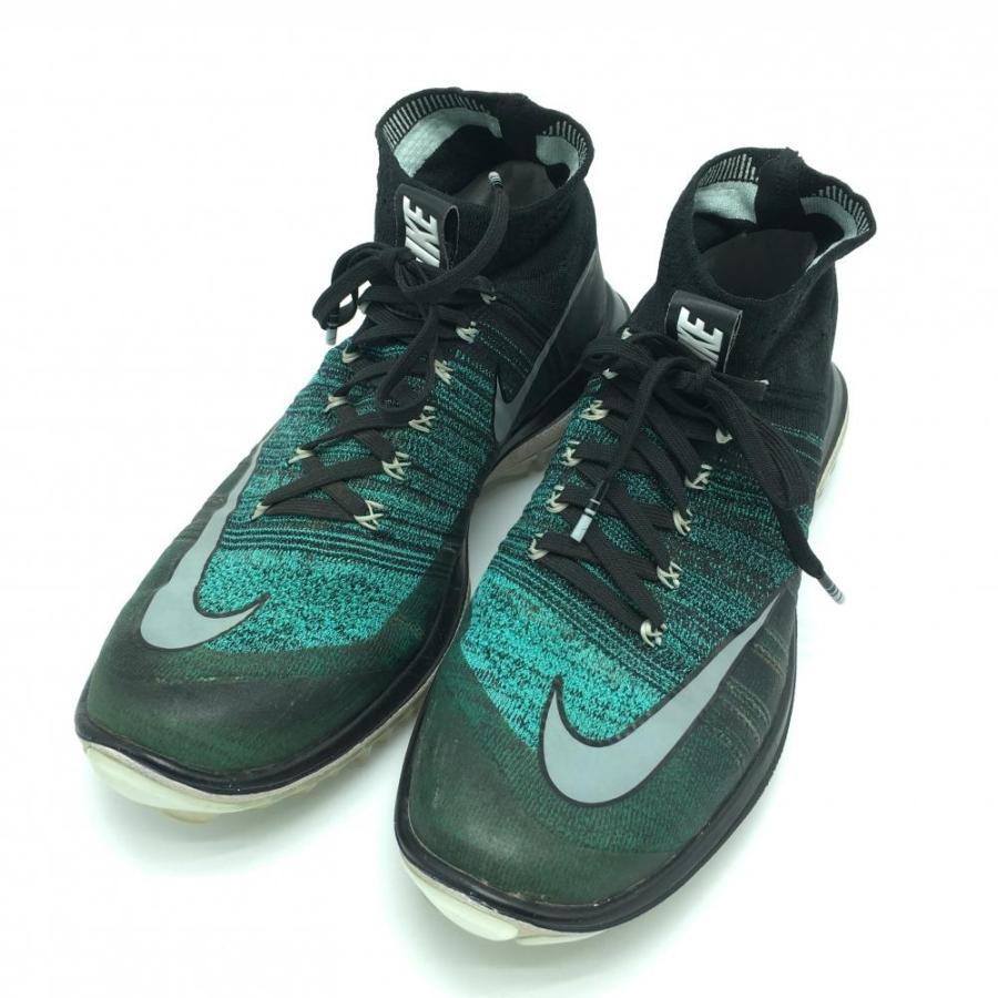 NIKE（ナイキ） 【美品】ナイキ ゴルフシューズ 黒×グリーン 844450