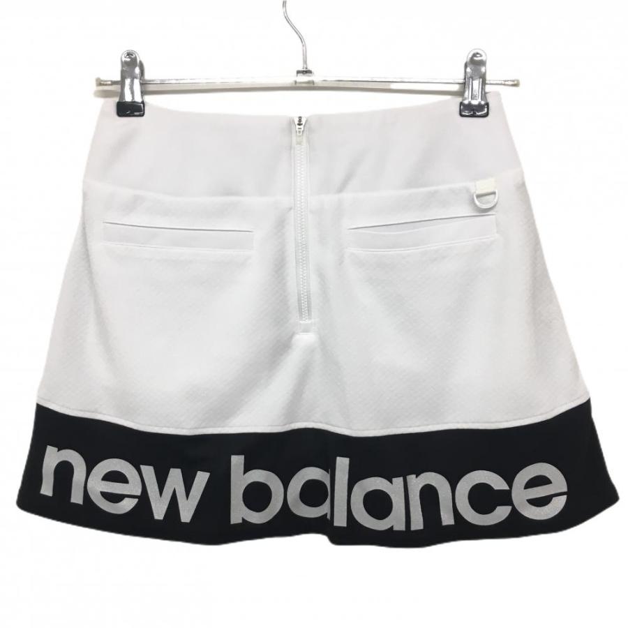 New Balance Golf（ニューバランスゴルフ） スカート 白×黒 裾ロゴ