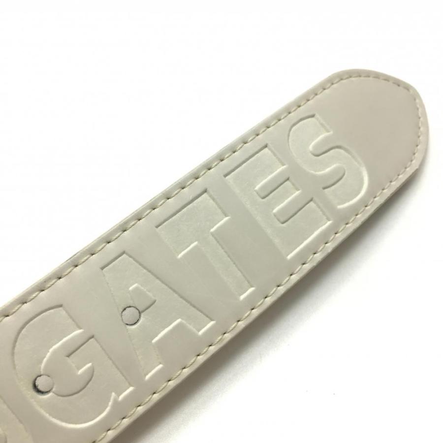 PEARLY GATES（パーリーゲイツ） ベルト 白 ロゴ型押し メンズ ゴルフ