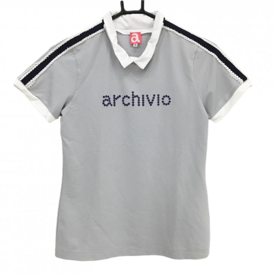 archivio（アルチビオ） 【美品】アルチビオ 襟付き半袖シャツ グレー 