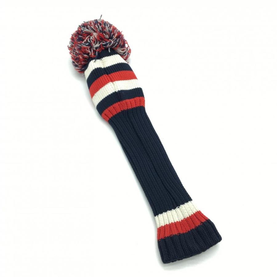 BEAMS GOLF（ビームス ゴルフ） ヘッドカバー(FW) ネイビー×レッド×白