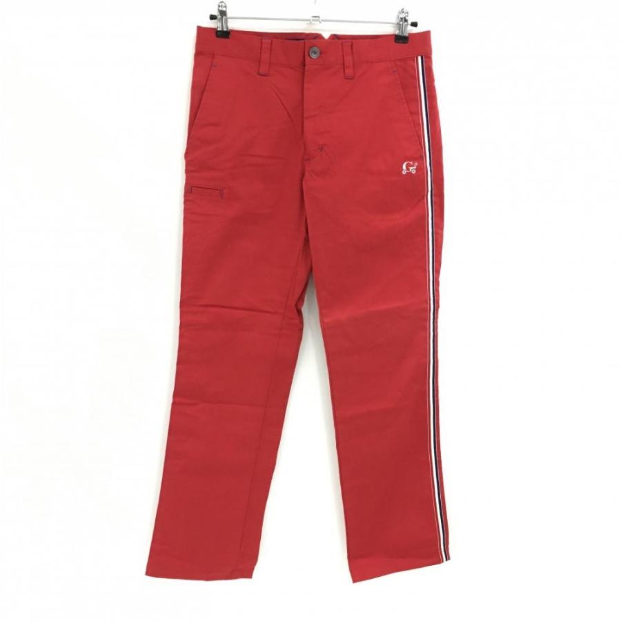 【RUSSELUNO】新品サイドラインジョガーパンツ　メンズＸＬ　ゴルフ　レッド Russeluno（ラッセルノ） 【超美品】ラッセルノ パンツ レッド サイド