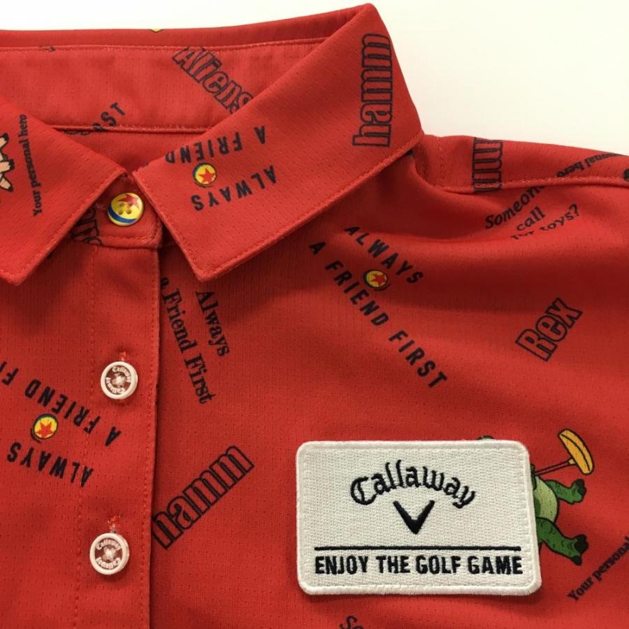 Callaway 春夏 トイストーリー 新品 コラボ 赤 ゴルフ 半袖 スポーツ Callaway（キャロウェイ） 【超美品】キャロウェイ×Disney 半袖