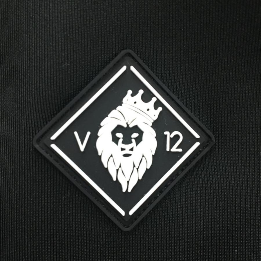 V12（ヴィ・トゥエルヴ） 【超美品】V12 ジャケットブルゾン 黒×白 袖