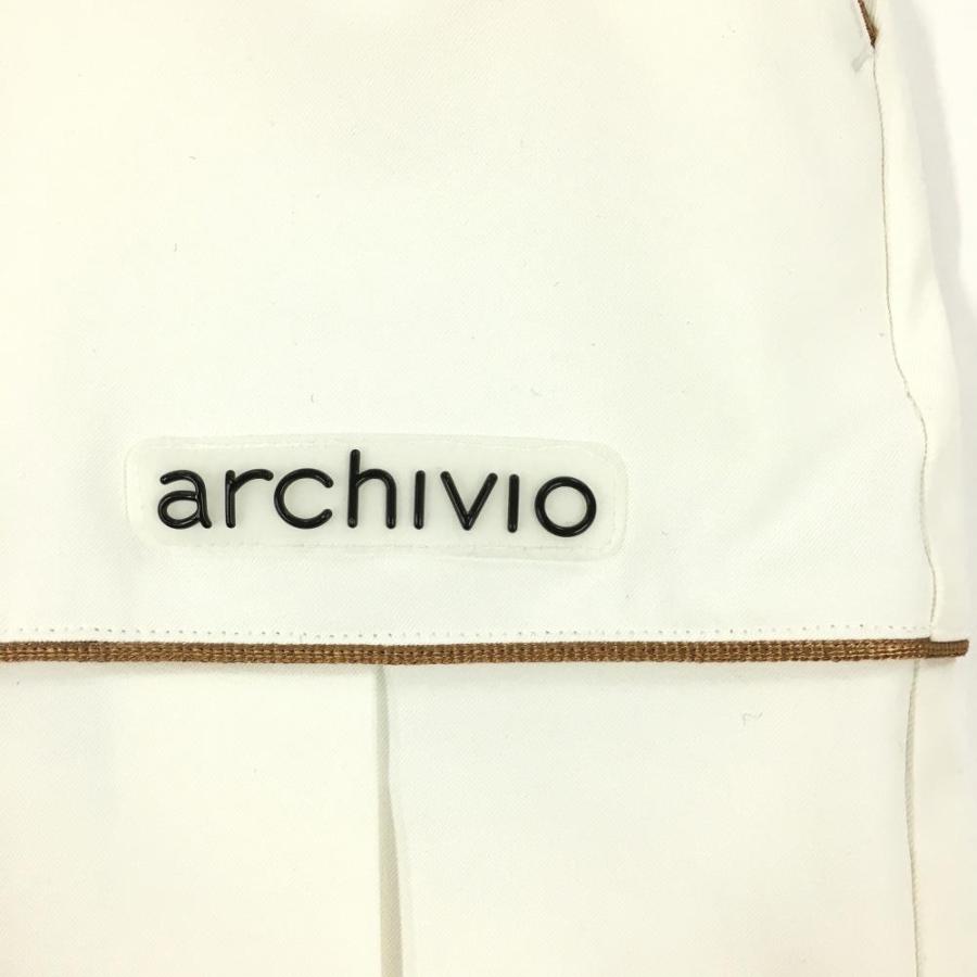 archivio（アルチビオ） スカート 白 パイピング 裾一部プリーツ