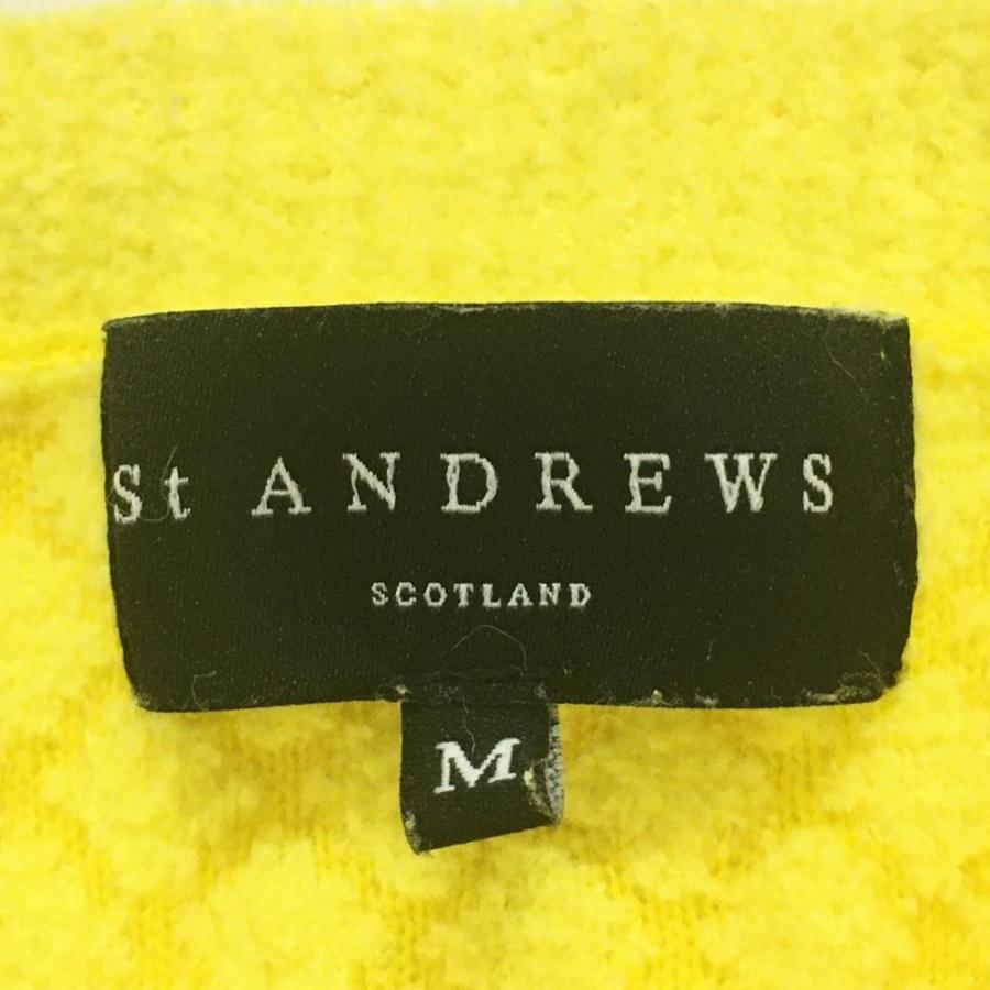 St ANDREWS セントアンドリュース セーター イエロー ダイヤ柄