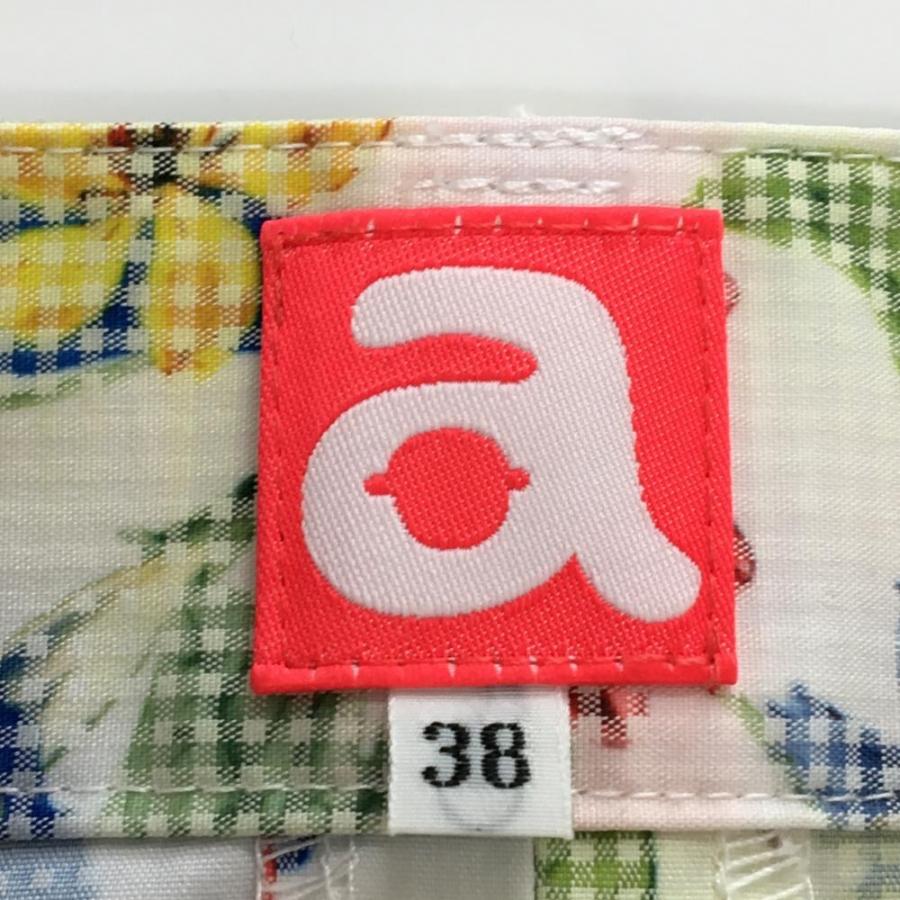 アルチビオ　スカート　38 マルチカラー　総柄　ホワイト　バックジップ　裏地 archivio（アルチビオ） 【超美品】アルチビオ スカート 白×マルチ
