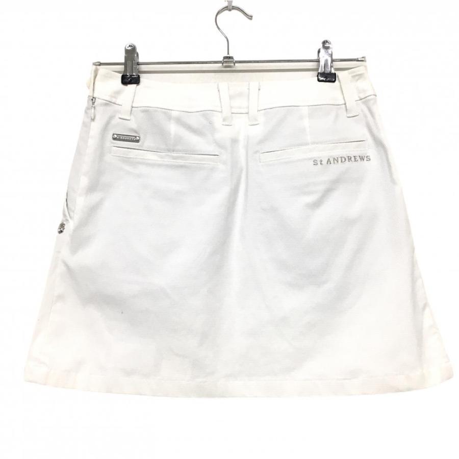 St ANDREWS ゴルフスカート ホワイト St ANDREWS 【美品】セントアンドリュース スカート 白 前面プリーツ