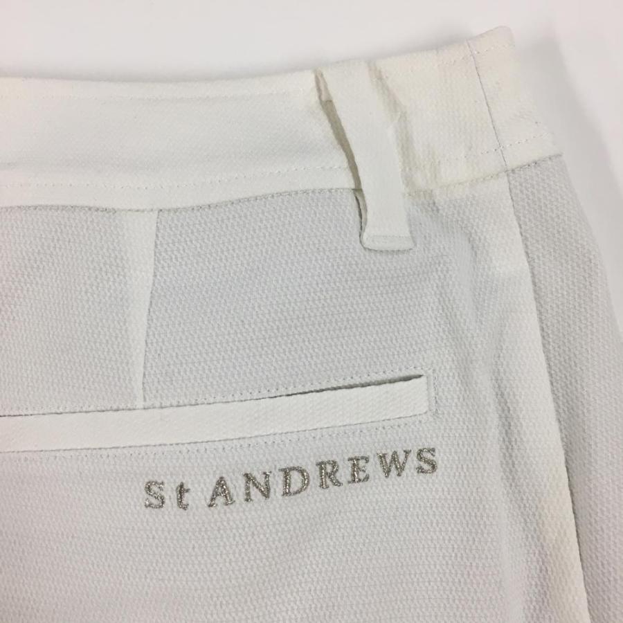 St ANDREWS 【美品】セントアンドリュース スカート 白 前面プリーツ