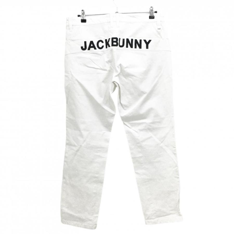 Jack Bunny!!（ジャックバニー） パンツ 白×黒 ヒップロゴ ストレッチ