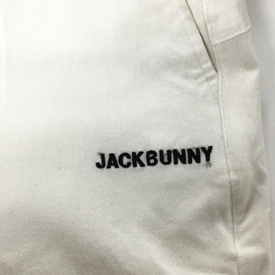 Jack Bunny!!（ジャックバニー） パンツ 白×黒 ヒップロゴ ストレッチ