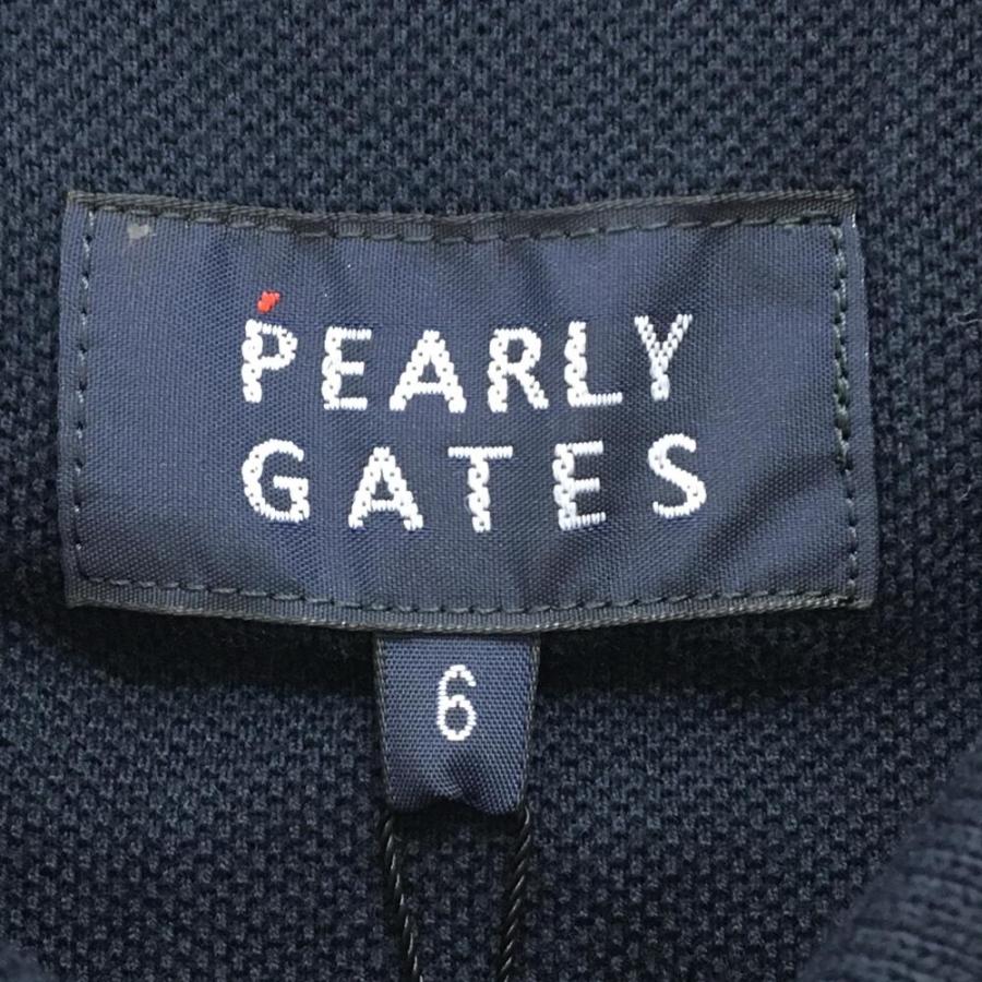 【新品】パーリーゲイツ 半袖ポロシャツ ダークネイビー×白 ロゴ刺しゅう メンズ 6(XL) ゴルフウェア PEARLY GATES PEARLY GATES（パーリーゲイツ） 【新品】パーリーゲイツ 半袖