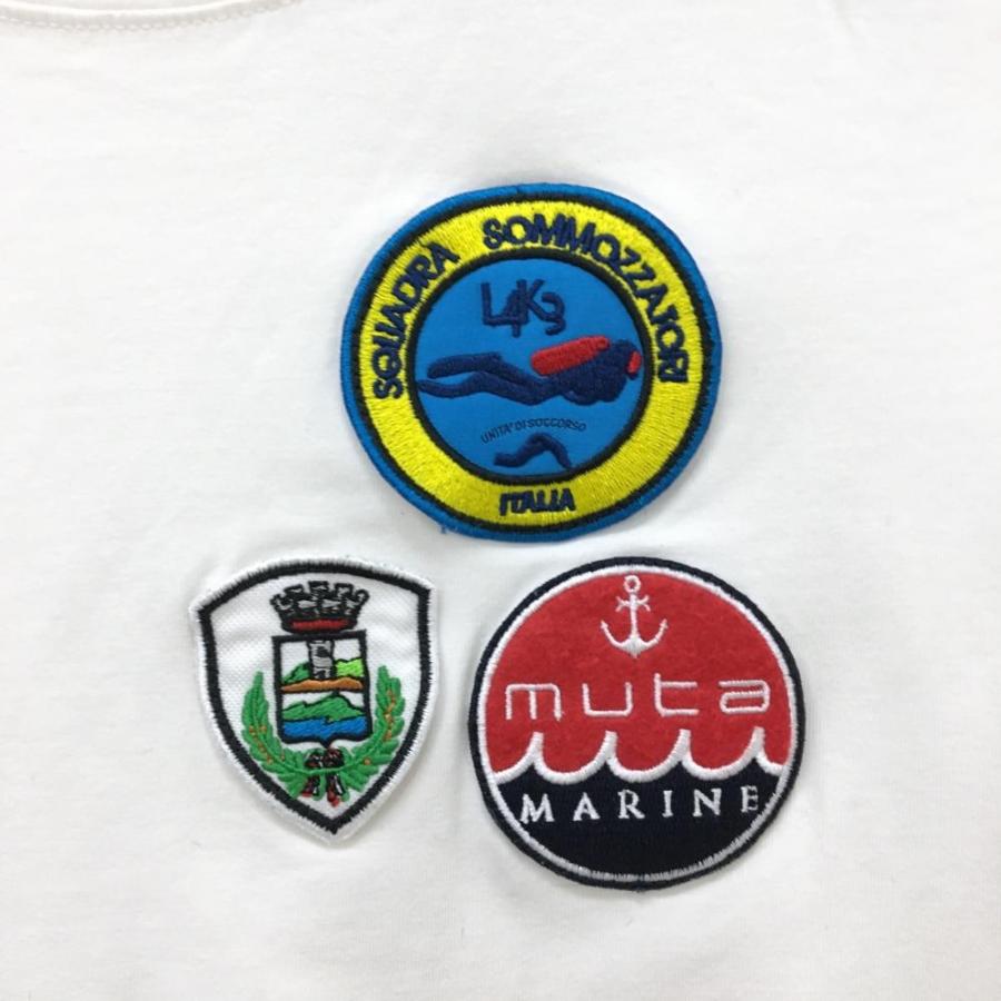 muta MARINE（ムータマリン） Tシャツ 白 胸刺しゅうワッペン
