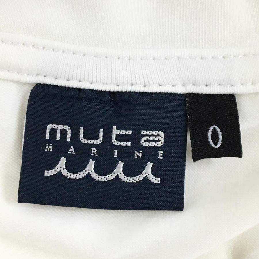 muta MARINE（ムータマリン） Tシャツ 白 胸刺しゅうワッペン