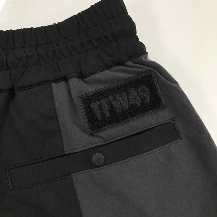 TFW49 【超美品】TFW49 スカート グレー×黒 裏地メッシュ ウエストゴム