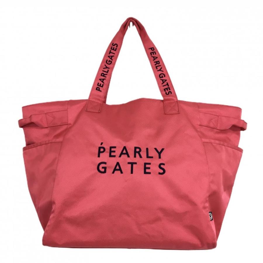PEARLY GATES ゴルフバッグ ピンク ビッグトート 大容量 PEARLY GATES（パーリーゲイツ） ビッグトートバッグ ピンク×ネイビー