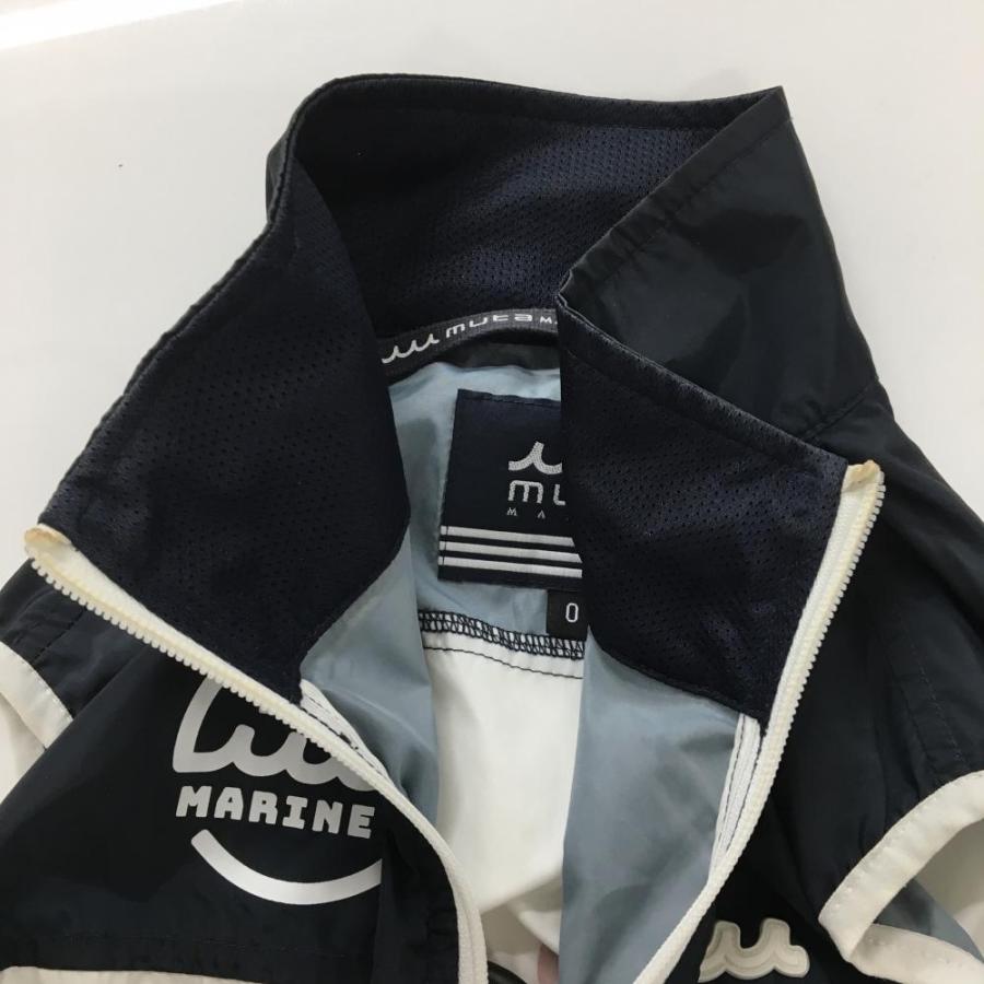 muta MARINE（ムータマリン） 空調ベスト 白×ネイビー ボーダー 通電