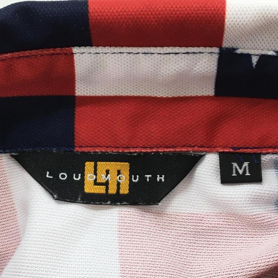 【新品】ラウドマウス★メンズ 星柄 半袖 ポロシャツ 紺／2L LOUDMOUTH（ラウドマウスゴルフ） 【美品】ラウドマウス 半袖