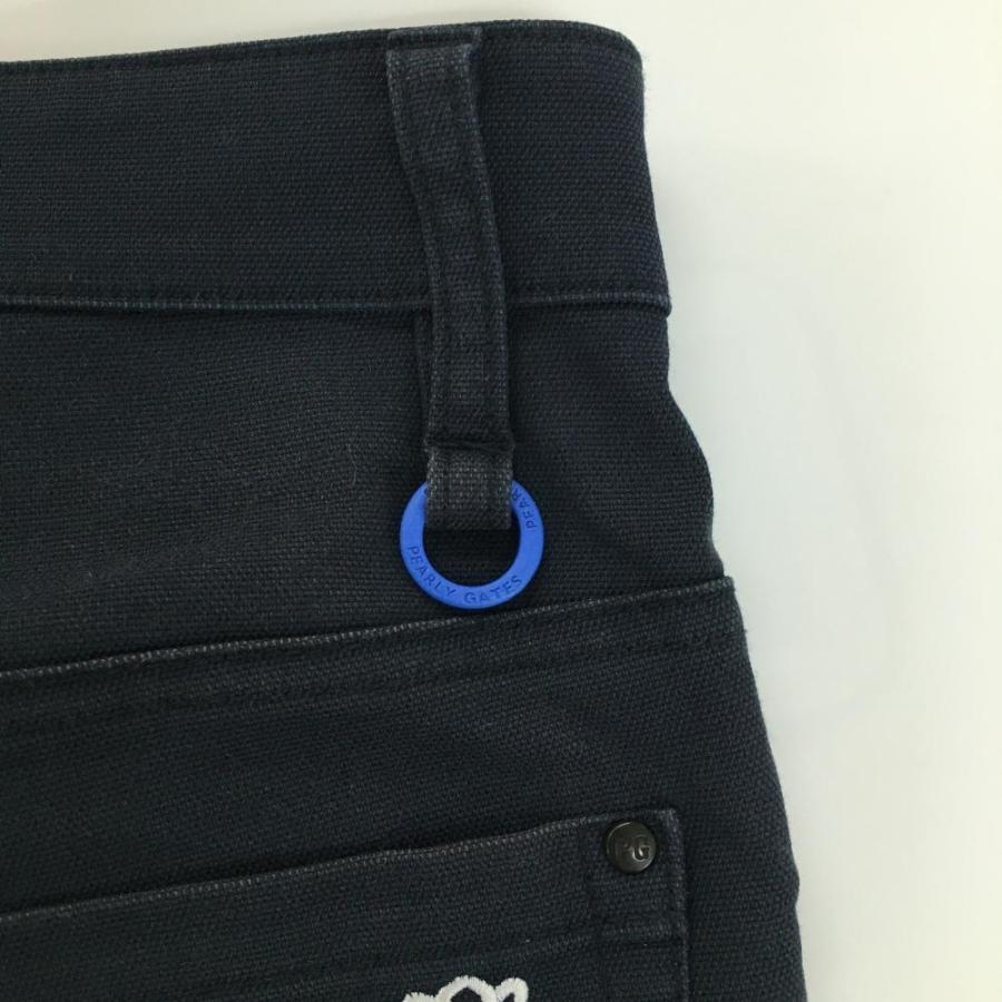 パーリーゲイツ ハーフパンツ ストレッチ ロゴ 89 Dカン ネイビー