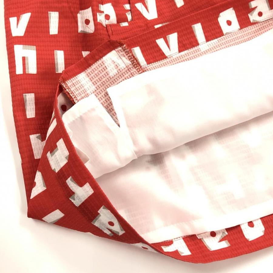 archivio（アルチビオ） 【美品】アルチビオ スカート レッド×白 ロゴ