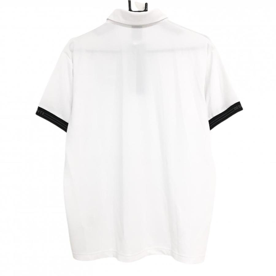 DESCENTE Golfデサントゴルフポロシャツ DESCENTE GOLF 【新品】デサントゴルフ 半袖ポロシャツ 白 吸汗速乾