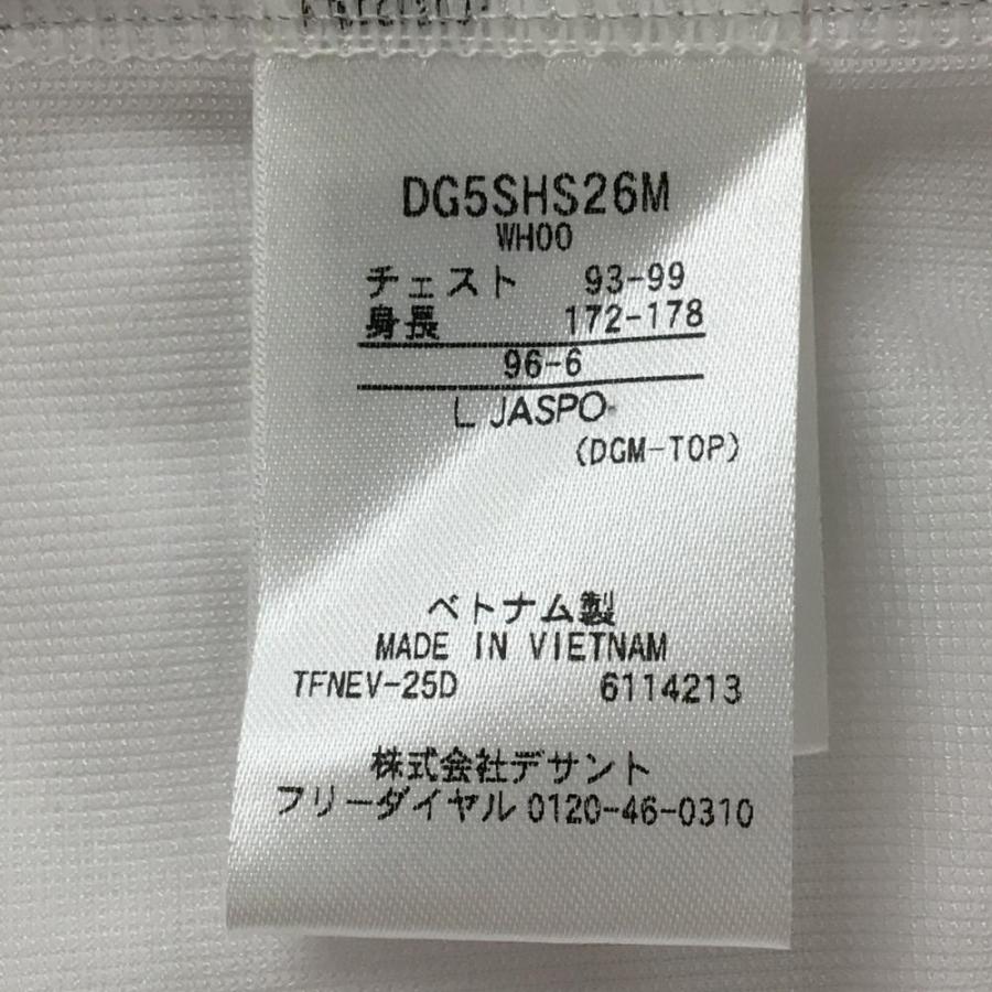 DESCENTE GOLF 【新品】デサントゴルフ 半袖ポロシャツ 白 吸汗速乾