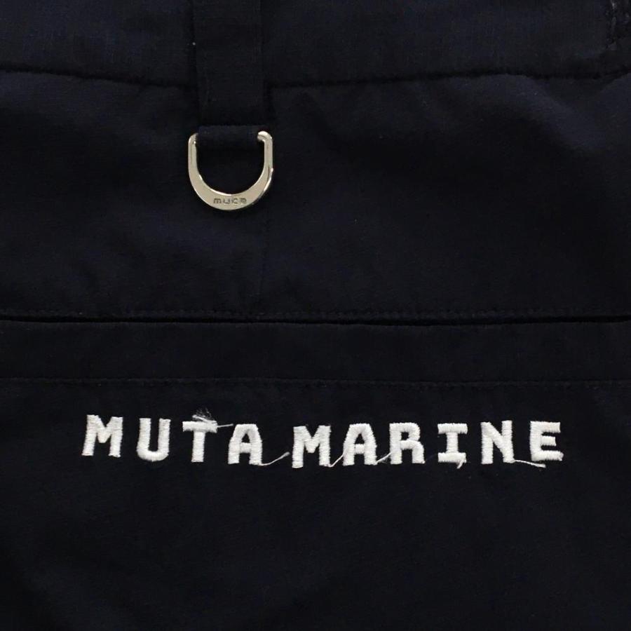 muta MARINE（ムータマリン） ハーフパンツ ネイビー ロゴ白