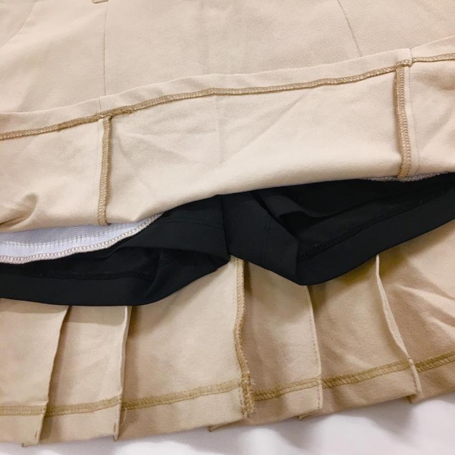 DESCENTE GOLF 【超美品】デサントゴルフ スカート ベージュ×ダーク