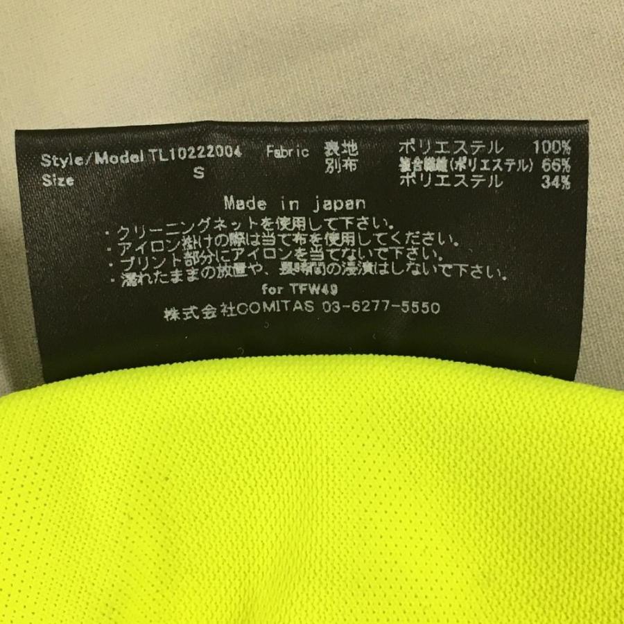 【新品】TFW49 長袖ポロシャツ イエロー×グレー サイド切替 スタンドカラー レディース S ゴルフウェア TFW49_5