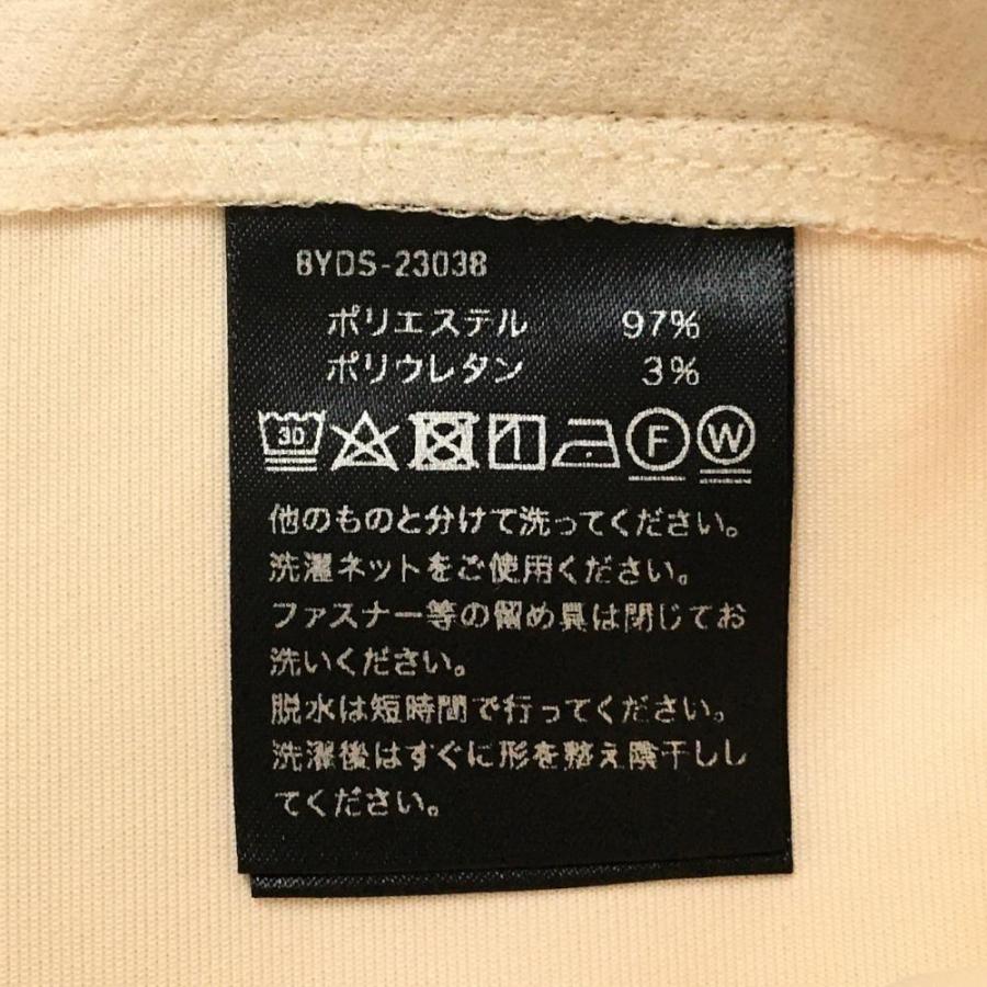 美品】ハチヤーズ スカート アイボリー×グレー サイド切替 後