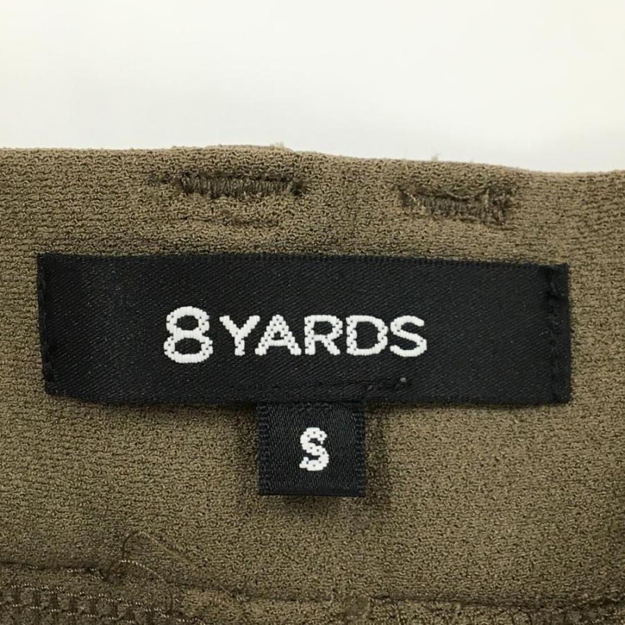 8YARDS ハチヤーズ ゴルフ トレーナー S グレージュ系 ロゴ入り 美品 美品】ハチヤーズ スカート ブラウン×アイボリー サイド切替 後