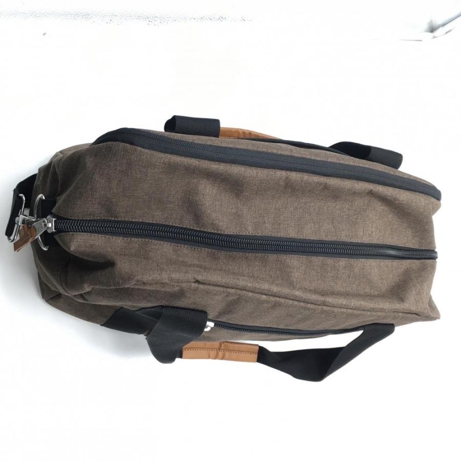 美品】ジョーンズ ビッグボストンバッグ ブラウン×黒 内外サイド
