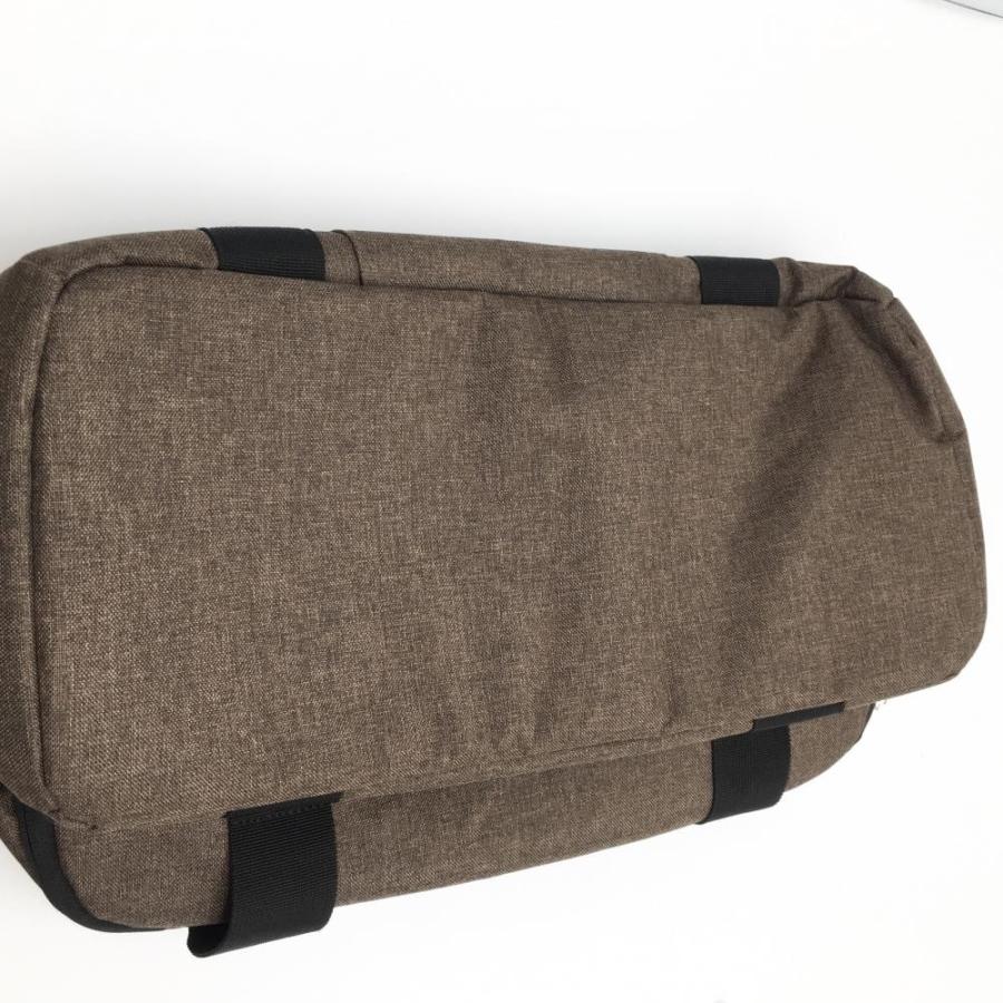 美品】ジョーンズ ビッグボストンバッグ ブラウン×黒 内外サイド