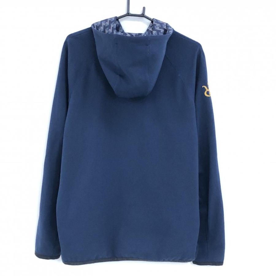 レザレクション　新品　M寸　ネイビー　パーカー Resurrection 【美品】レザレクション パーカー ネイビー ロゴ刺しゅう