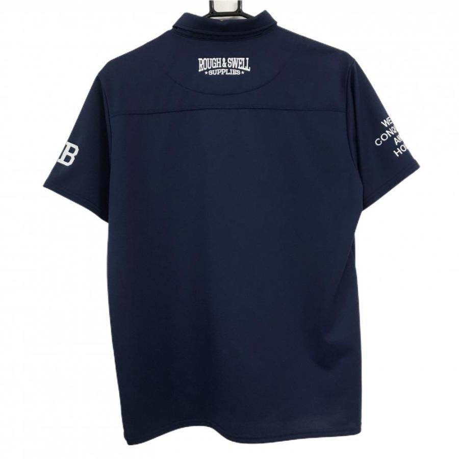 rough & swell ネイビー 半袖　ボタンダウンポロ ラフ&スウェル（rough&swell） 【超美品】ラフアンドスウェル 半袖