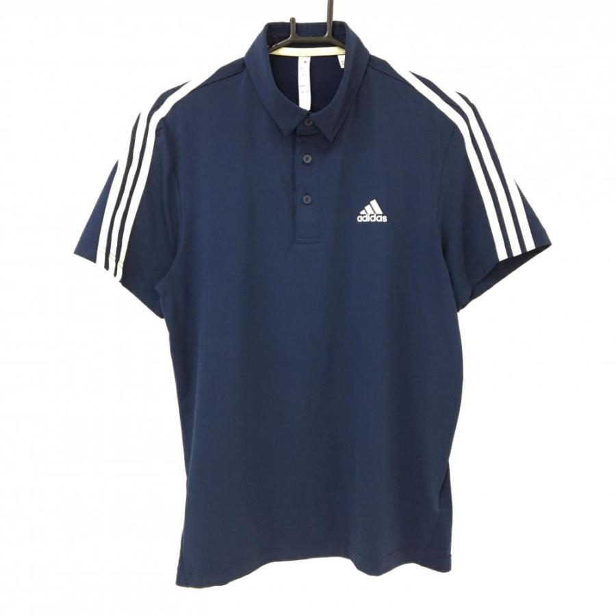 adidas（アディダス） 【超美品】アディダス 半袖ポロシャツ ネイビー