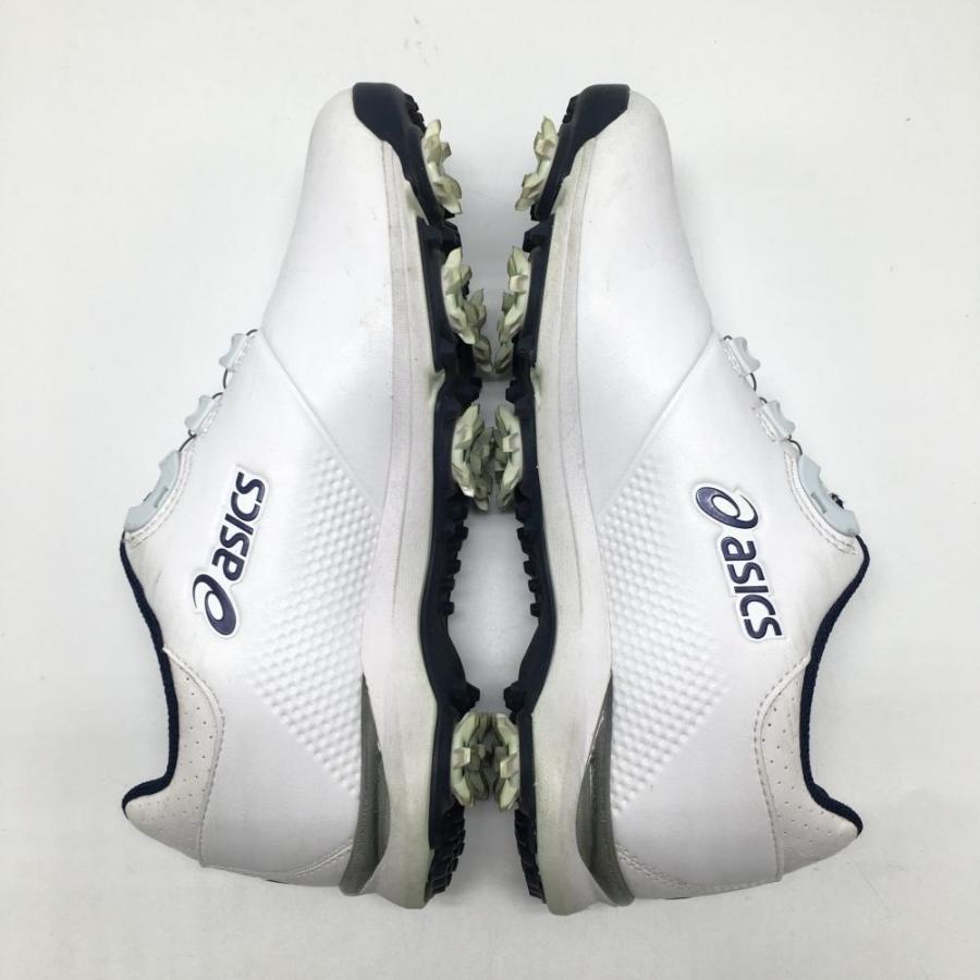 ASICS（アシックス） 【美品】アシックス ゴルフシューズ 白×ネイビー