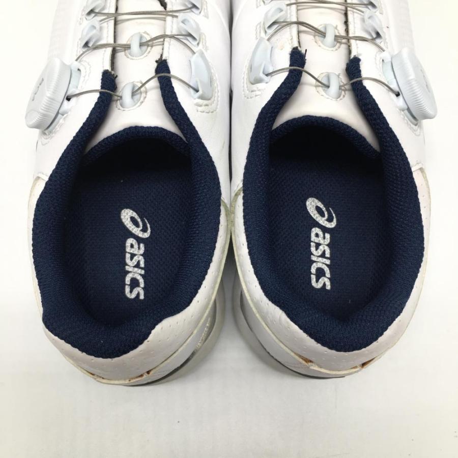 ASICS（アシックス） 【美品】アシックス ゴルフシューズ 白×ネイビー