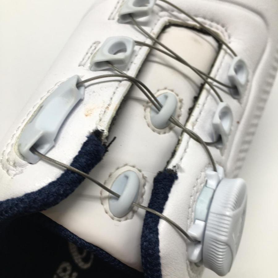 ASICS（アシックス） 【美品】アシックス ゴルフシューズ 白×ネイビー