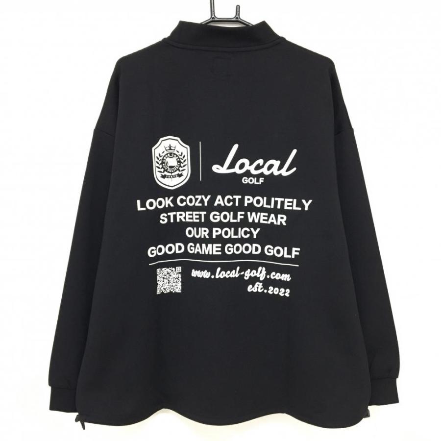 Local Golf 長袖トレーナー　黒 Local GOLF（ローカルゴルフ） 【未使用品】ローカルゴルフ ハイネック