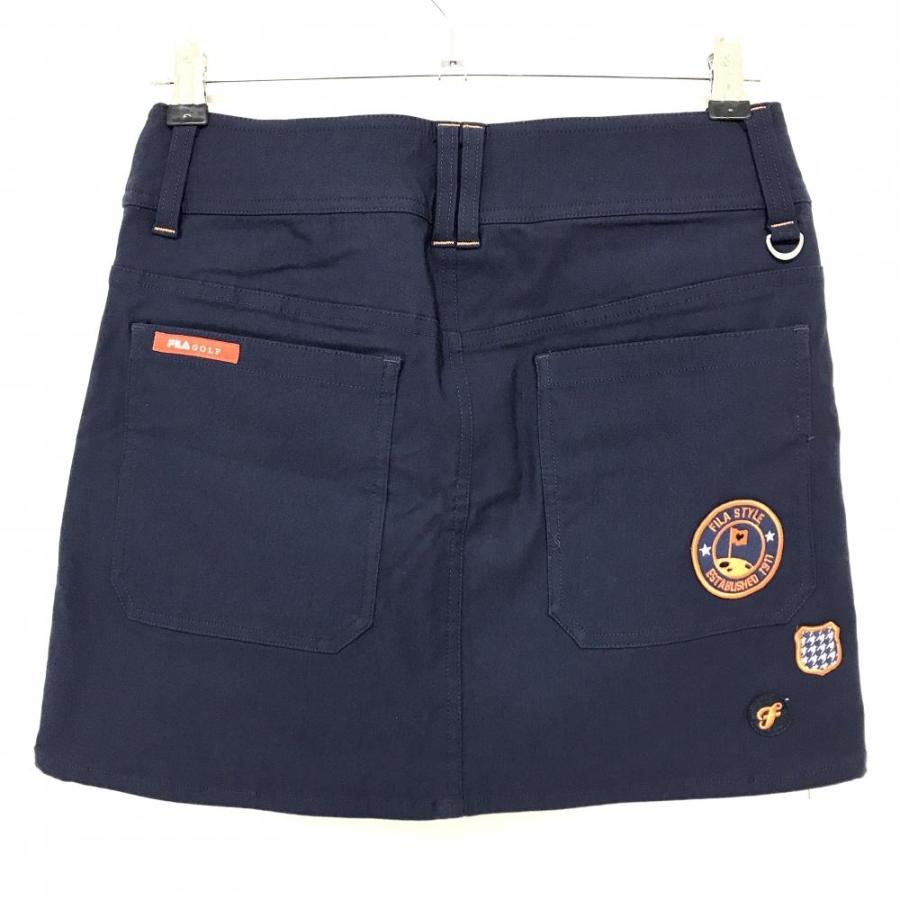 FILA GOLF スカート ネイビー FILA GOLF 【超美品】フィラゴルフ スカート ネイビー 複数ワッペン 裏