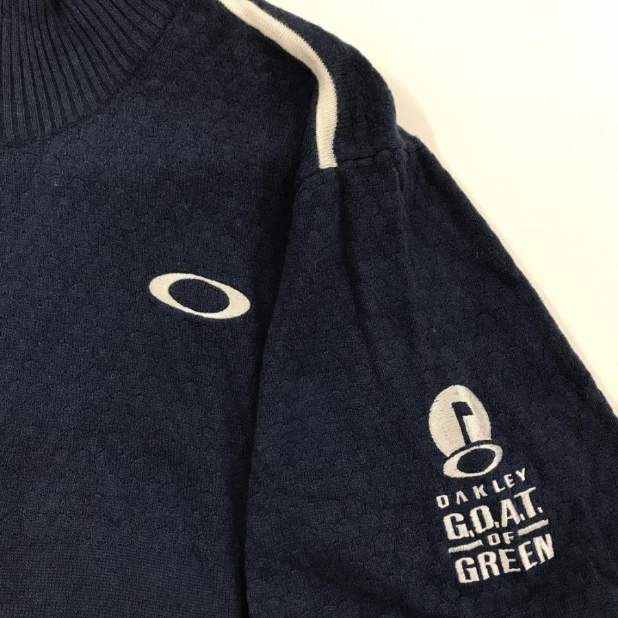 OAKLEY（オークリー） ハイネックセーター ネイビー ハーフジップ