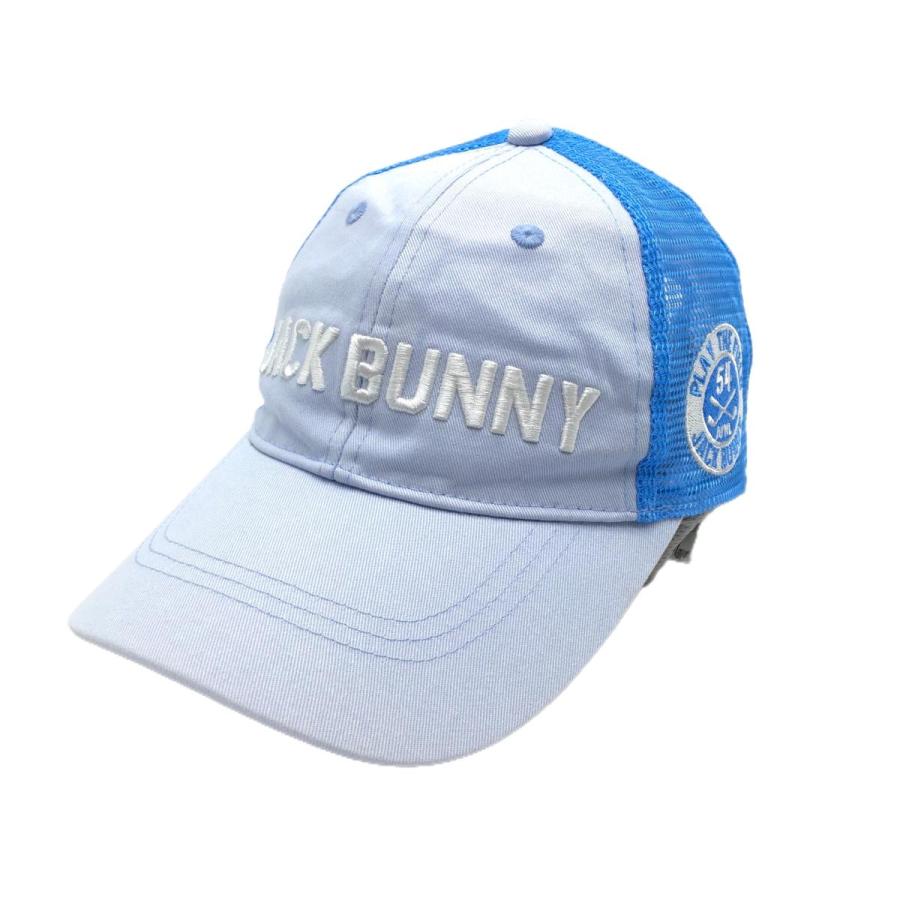Jack Bunny!!（ジャックバニー） メッシュキャップ ライトブルー ロゴ