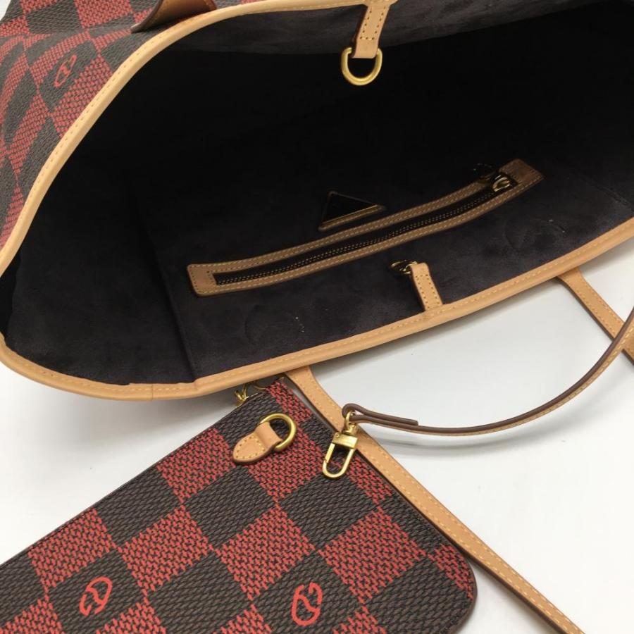 CPG GOLF 【未使用品】CPG トートバッグ レッド×黒 ブロックチェック