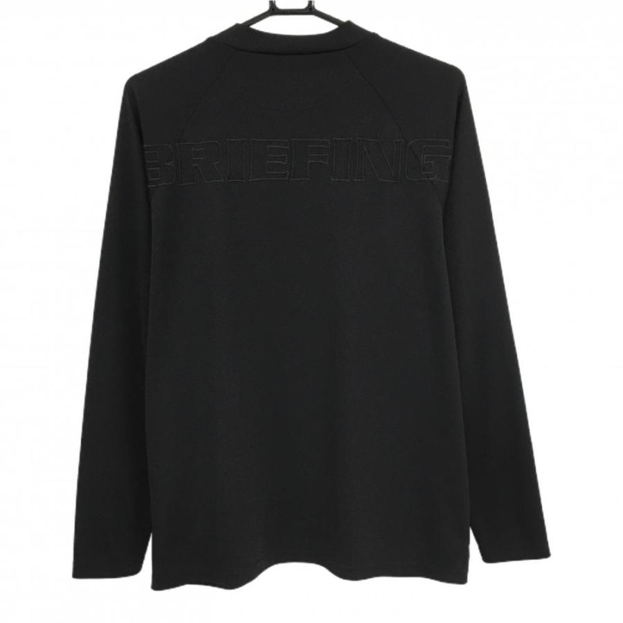 【超美品】ブリーフィング 長袖Tシャツ 黒×グレー 微起毛  メンズ M ゴルフウェア 2024年モデル BRIEFING BRIEFING GOLF（ブリーフィングゴルフ） 【超美品】ブリーフィング